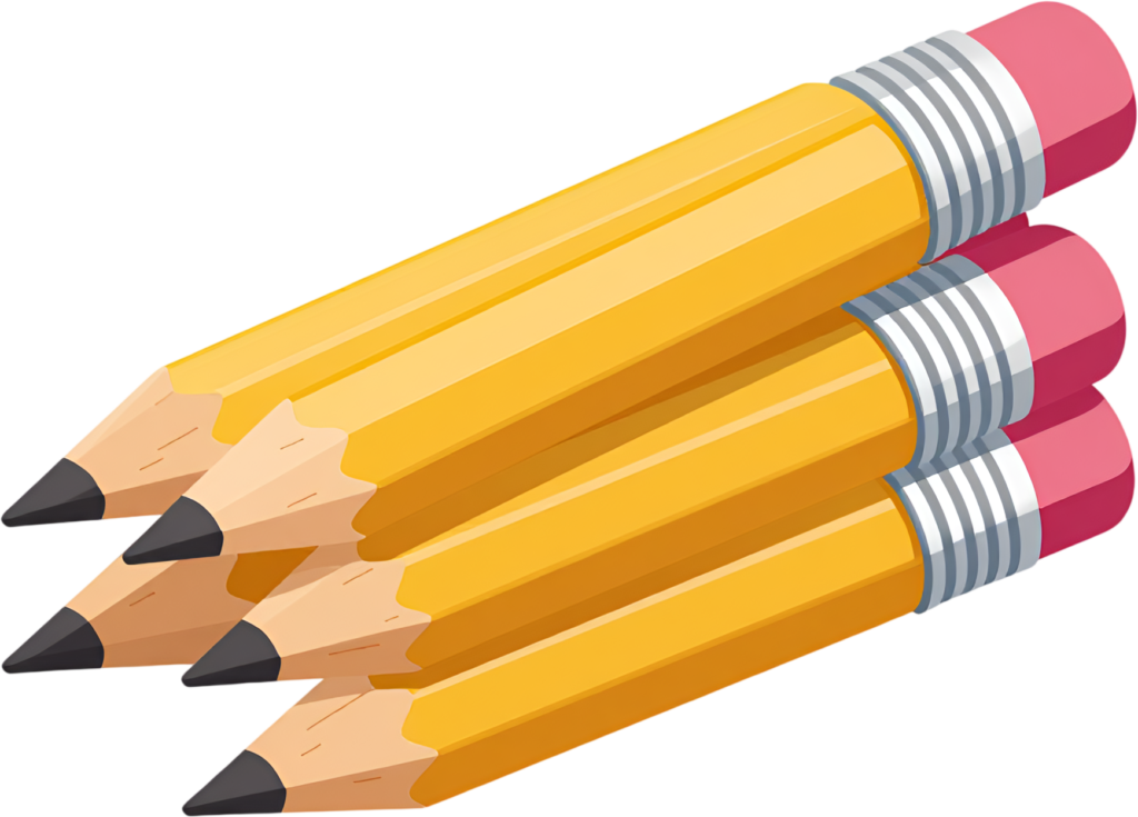 Group of Four Yellow Pencils PNG, neatly stacked, an essential writing and drawing Illustration 1 - Group of Four Yellow Pencils PNG, neatly stacked, an essential writing and drawing Illustration Free PNG Download