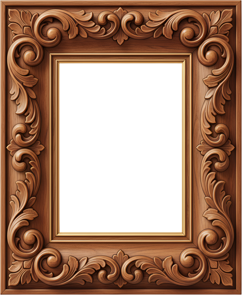 Considering a tall carved wood ornate PNG frame? This is a natural rustic Illustration 1 - Considering a tall carved wood ornate PNG frame? This is a natural rustic Illustration Free PNG Download