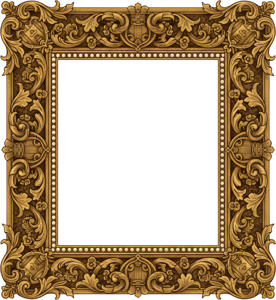 Crown your art with a pearl studded crown square PNG frame and heraldic shield Illustration 1 - Crown your art with a pearl studded crown square PNG frame and heraldic shield Illustration Free PNG Download