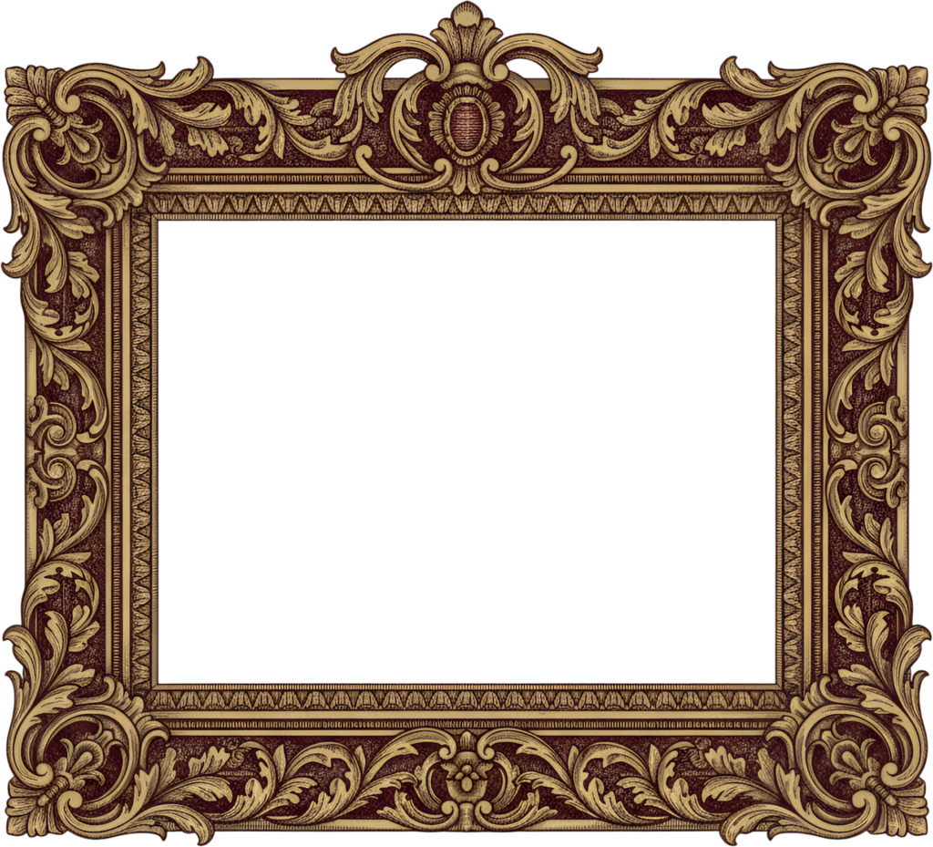 - Experience the intricate pattern of this horizontal rectangular PNG with central cartouche Illustration Free PNG Download
