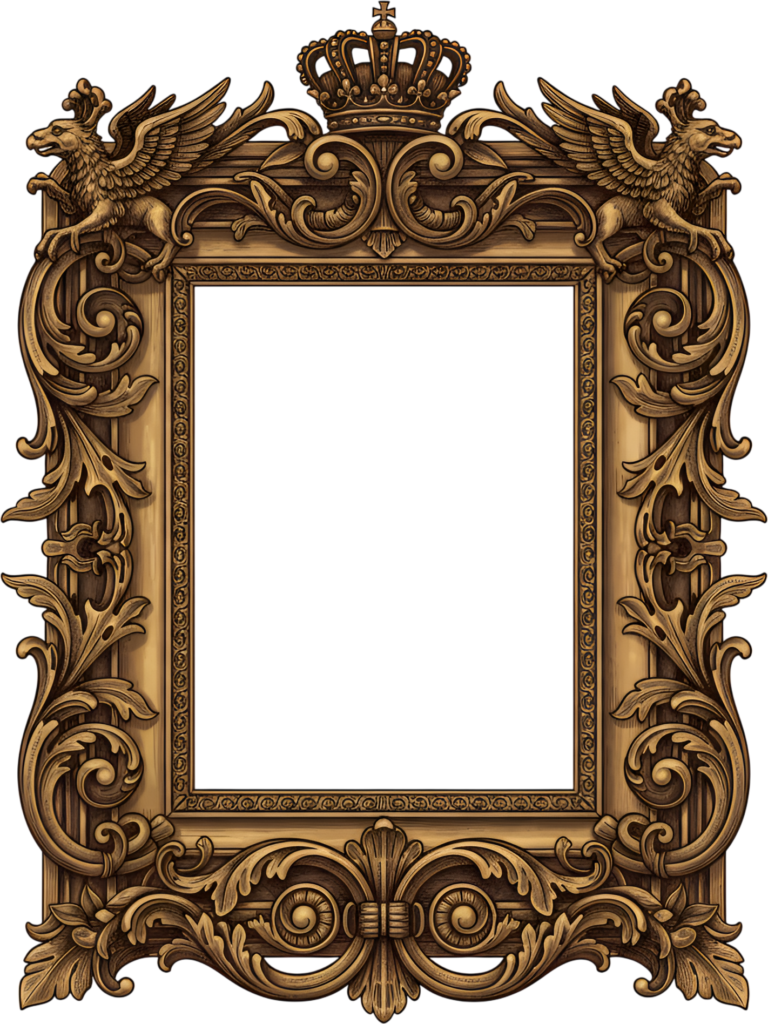 Captivate viewers using this elaborate griffin crown rectangular PNG, a grand detailed Illustration 1 - Captivate viewers using this elaborate griffin crown rectangular PNG, a grand detailed Illustration Free PNG Download