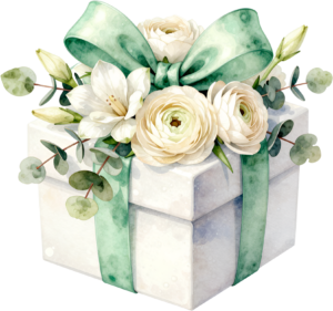 White Gift Boxes watercolor PNG illustration set, featuring silver ribbons for clean, modern wedding and event designs 51 - White Gift Boxes watercolor PNG illustration set, featuring silver ribbons for clean, modern wedding and event designs Free PNG Download