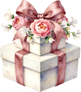 White Gift Boxes watercolor PNG illustration set, featuring silver ribbons for clean, modern wedding and event designs 56 - White Gift Boxes watercolor PNG illustration set, featuring silver ribbons for clean, modern wedding and event designs Free PNG Download
