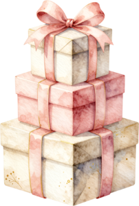 Create elegant compositions with this refined Gift Box Clipart stack, showcasing roses and eucalyptus, a pristine PNG for sophisticated events 6 - Create elegant compositions with this refined Gift Box Clipart stack, showcasing roses and eucalyptus, a pristine PNG for sophisticated events Free PNG Download