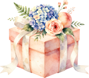 Create elegant compositions with this refined Gift Box Clipart stack, showcasing roses and eucalyptus, a pristine PNG for sophisticated events 7 - Create elegant compositions with this refined Gift Box Clipart stack, showcasing roses and eucalyptus, a pristine PNG for sophisticated events Free PNG Download