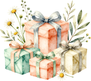 Create elegant compositions with this refined Gift Box Clipart stack, showcasing roses and eucalyptus, a pristine PNG for sophisticated events 8 - Create elegant compositions with this refined Gift Box Clipart stack, showcasing roses and eucalyptus, a pristine PNG for sophisticated events Free PNG Download