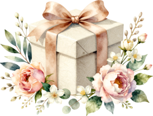 Purple Gift Box watercolor PNG illustration, complemented by beautiful lotus flowers for serene spiritual event designs 15 - Purple Gift Box watercolor PNG illustration, complemented by beautiful lotus flowers for serene spiritual event designs Free PNG Download
