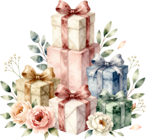 Purple Gift Box watercolor PNG illustration, complemented by beautiful lotus flowers for serene spiritual event designs 13 - Purple Gift Box watercolor PNG illustration, complemented by beautiful lotus flowers for serene spiritual event designs Free PNG Download