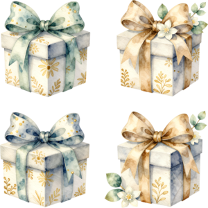 Purple Gift Box watercolor PNG illustration, complemented by beautiful lotus flowers for serene spiritual event designs 2 - Purple Gift Box watercolor PNG illustration, complemented by beautiful lotus flowers for serene spiritual event designs Free PNG Download