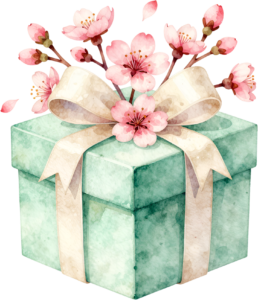 Purple Gift Box watercolor PNG illustration, complemented by beautiful lotus flowers for serene spiritual event designs 10 - Purple Gift Box watercolor PNG illustration, complemented by beautiful lotus flowers for serene spiritual event designs Free PNG Download