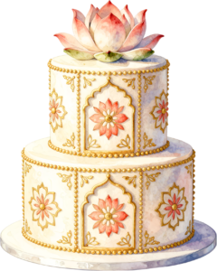 Celestial galaxy cake, magical two-tier watercolor wedding cake PNG illustration, starry night design 5 - Celestial galaxy cake, magical two-tier watercolor wedding cake PNG illustration, starry night design Free PNG Download