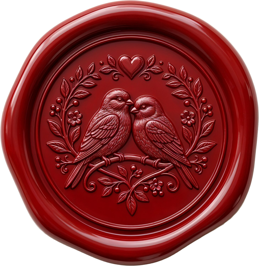Timeless Gold Lovebirds Wax Seal, exquisite PNG Illustrations for enduring unions 1 - Timeless Gold Lovebirds Wax Seal, exquisite PNG Illustrations for enduring unions Free PNG Download