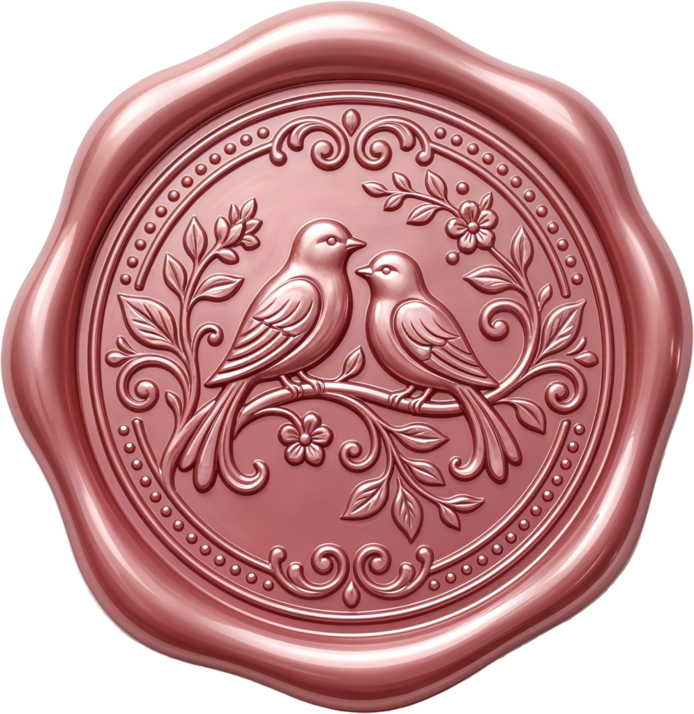 Delicate Pink Birds Wax Seal, sweet PNG Illustrations for joyous celebrations 1 - Delicate Pink Birds Wax Seal, sweet PNG Illustrations for joyous celebrations Free PNG Download