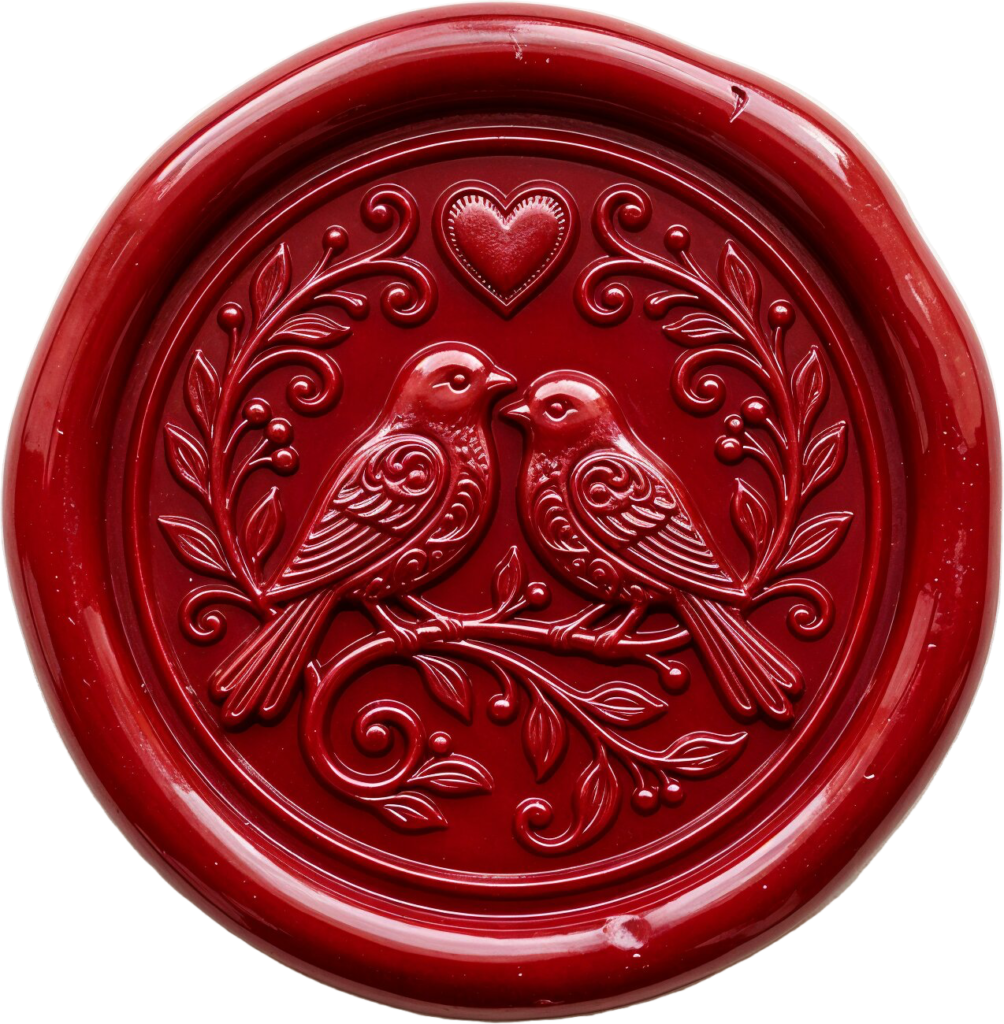 Vivid Crimson Lovebird Wax Seal, expressive PNG Illustrations for passionate declarations 1 - Vivid Crimson Lovebird Wax Seal, expressive PNG Illustrations for passionate declarations Free PNG Download