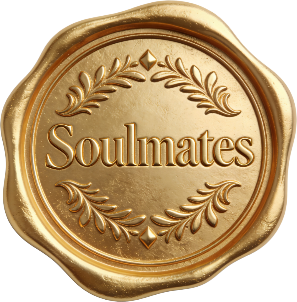 - Regal gold "Soulmates" with laurel wreath Wax Seals, PNG, Illustration emblem Free PNG Download