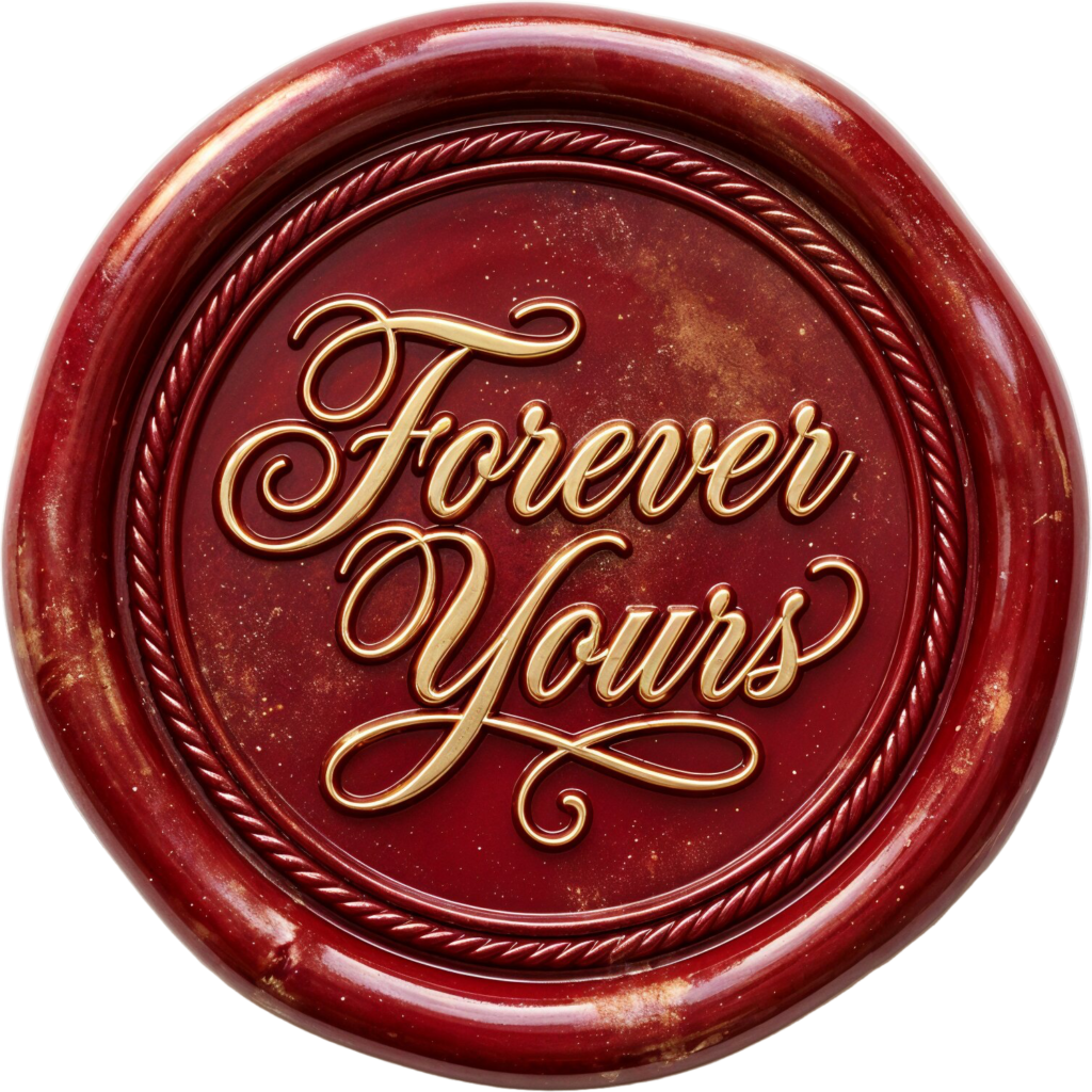 Golden "Forever Yours" on a textured red Wax Seals, PNG, Illustration with rope trim 1 - Golden "Forever Yours" on a textured red Wax Seals, PNG, Illustration with rope trim Free PNG Download