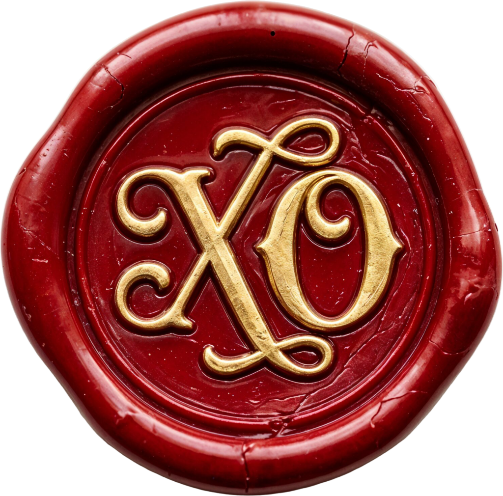 Distressed red with elaborate gold "XO" on an antique Wax Seals, PNG, Illustration stamp 1 - Distressed red with elaborate gold "XO" on an antique Wax Seals, PNG, Illustration stamp Free PNG Download