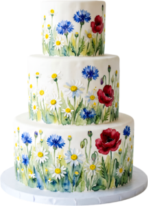 Lily of the Valley Wedding Cake with roses and lavender sprigs on elegant hexagonal PNG Clipart 55 - Lily of the Valley Wedding Cake with roses and lavender sprigs on elegant hexagonal PNG Clipart Free PNG Download