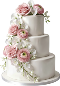 - Elevate your designs with this Quilted Diamond Wedding Cake illustration, decorated with climbing florals in PNG Free PNG Download