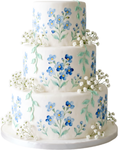 - Elevate your designs with this Quilted Diamond Wedding Cake illustration, decorated with climbing florals in PNG Free PNG Download