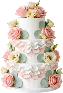 - Elevate your designs with this Quilted Diamond Wedding Cake illustration, decorated with climbing florals in PNG Free PNG Download