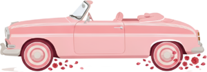 Cheerful watercolor wedding couple PNG, cream classic car clipart for delightful ceremony announcements. 26 - Cheerful watercolor wedding couple PNG, cream classic car clipart for delightful ceremony announcements. Free PNG Download