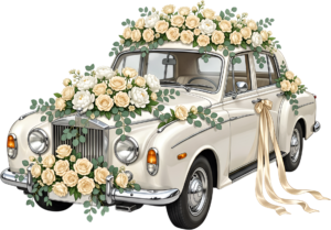 Ecstatic watercolor wedding couple PNG, green convertible car clipart for joyful announcement cards. 31 - Ecstatic watercolor wedding couple PNG, green convertible car clipart for joyful announcement cards. Free PNG Download