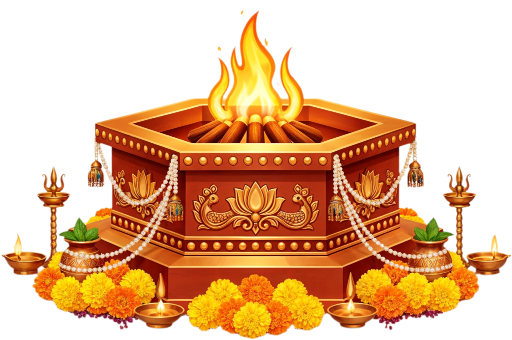 Ornate octagonal havan kund, a beautiful festive decoration illustration PNG 1 - Ornate octagonal havan kund, a beautiful festive decoration illustration PNG Free PNG Download