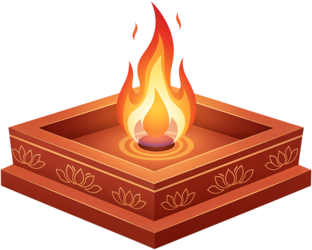 Traditional copper havan kund, a lotus patterned Puja illustration PNG 1 - Traditional copper havan kund, a lotus patterned Puja illustration PNG Free PNG Download