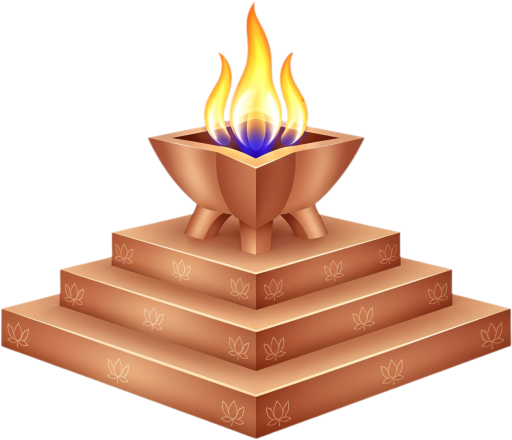 Minimalist reddish Havan Kund with abstract lotus, a stylish PNG illustration 1 - Minimalist reddish Havan Kund with abstract lotus, a stylish PNG illustration Free PNG Download
