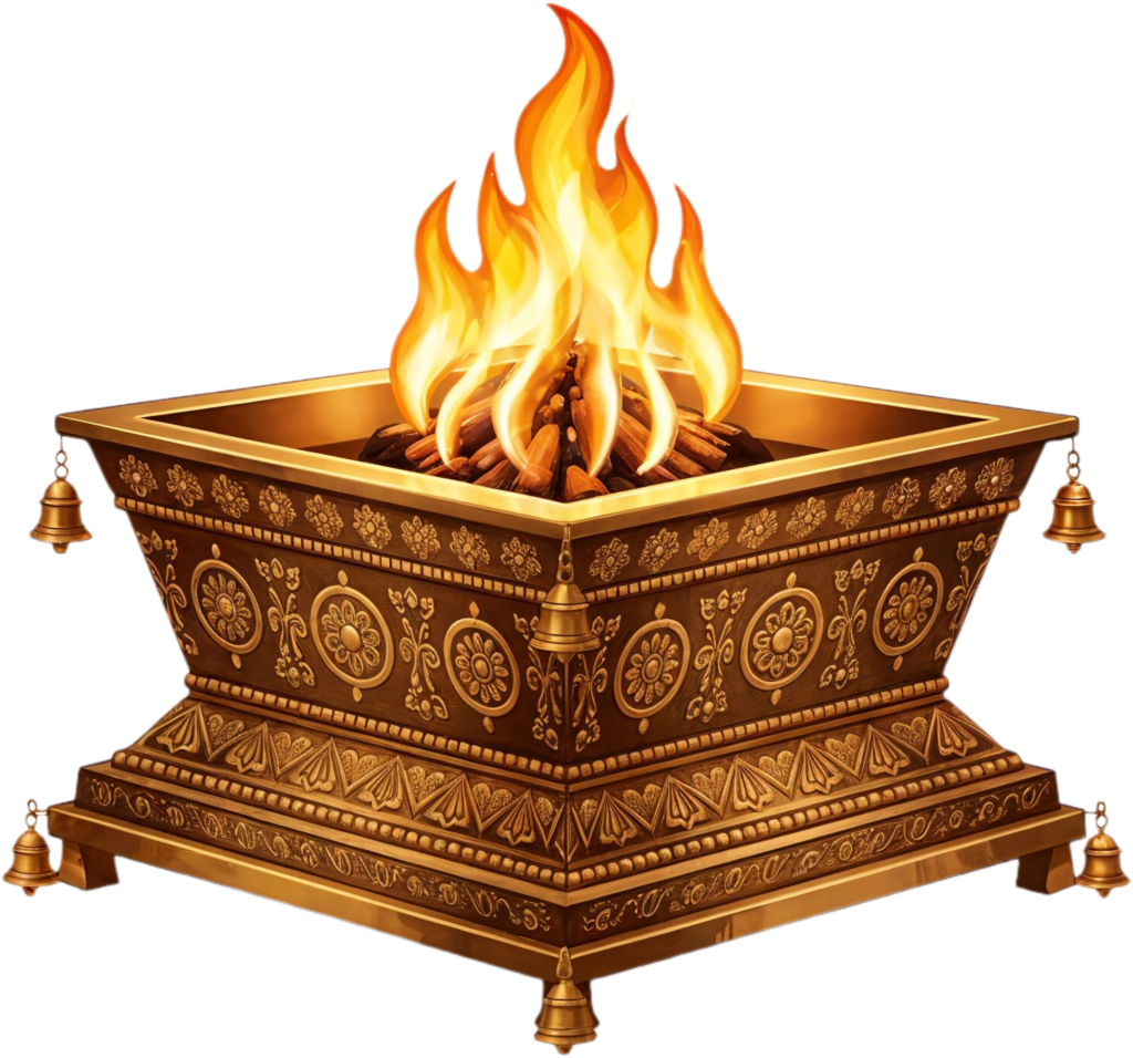 Decorated havan kund with intricate patterns, a festive PNG illustration 1 - Decorated havan kund with intricate patterns, a festive PNG illustration Free PNG Download