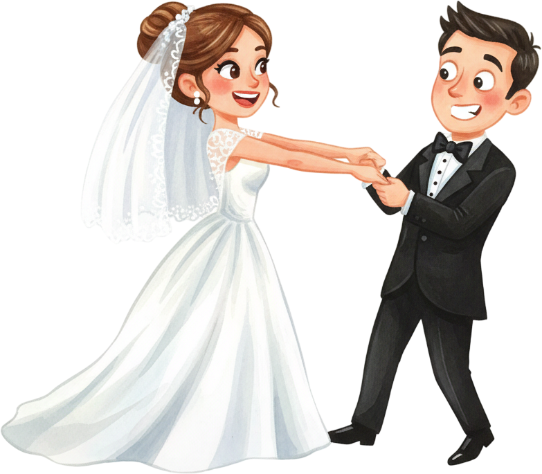 Beautiful Hand Painted Western Wedding Couple Illustration PNG Clipart for Floral Invitation Cards and Professional Designer Layouts 1 - Beautiful Hand Painted Western Wedding Couple Illustration PNG Clipart for Floral Invitation Cards and Professional Designer Layouts Free PNG Download