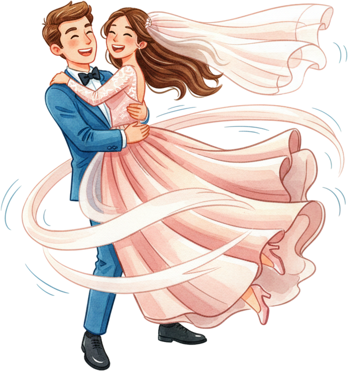 Classic Western Wedding Couple Illustration PNG Clipart in Watercolor Style for Timeless Invitation Suites and Digital Art Assets 1 - Classic Western Wedding Couple Illustration PNG Clipart in Watercolor Style for Timeless Invitation Suites and Digital Art Assets Free PNG Download